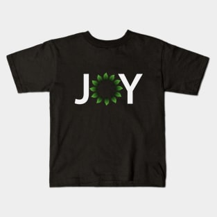 Joy having fun artistic typography design Kids T-Shirt